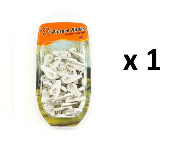 Wall Picture Hooks - SHAW X Medium Hard 30/Pack FS12894